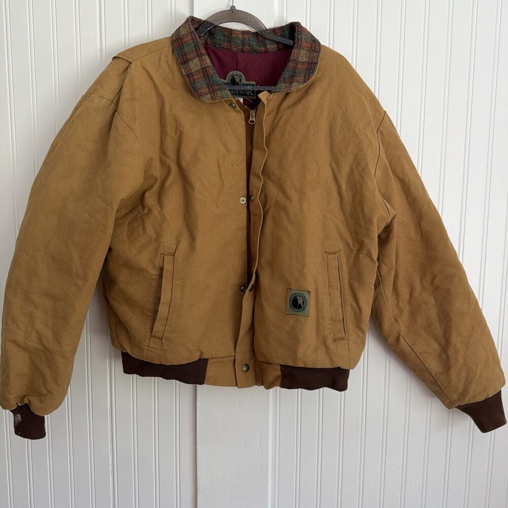 Vintage Bercowear Canvas Work Insulated Jacket Men's size 2XL